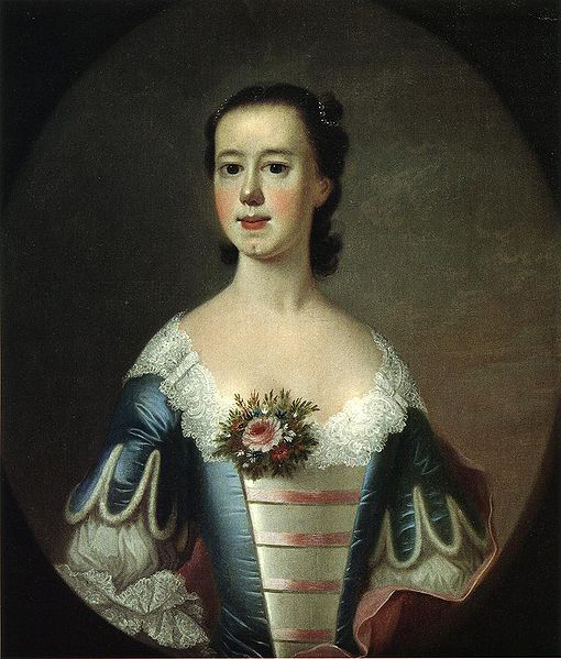 Mrs. Thomas Lynch (Elizabeth Allston Lynch), by Swiss-American painter Jeremiah Theus.